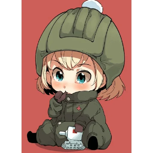 👼 Стикер «Katyusha ("Girls und Panzer") part 6» для Telegram