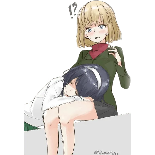 🥰 Стикер «Katyusha ("Girls und Panzer") part 6» для Telegram