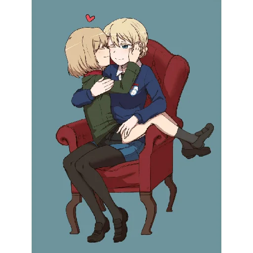 🫂 Стикер «Katyusha ("Girls und Panzer") part 6» для Telegram