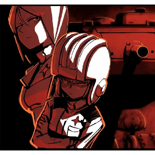 😤 Стикер «Katyusha ("Girls und Panzer") part 8» для Telegram