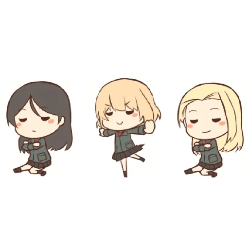 💃 Стикер «Katyusha ("Girls und Panzer") part 8» для Telegram