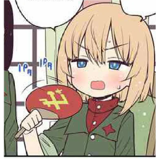 🥵 Стикер «Katyusha ("Girls und Panzer") part 8» для Telegram