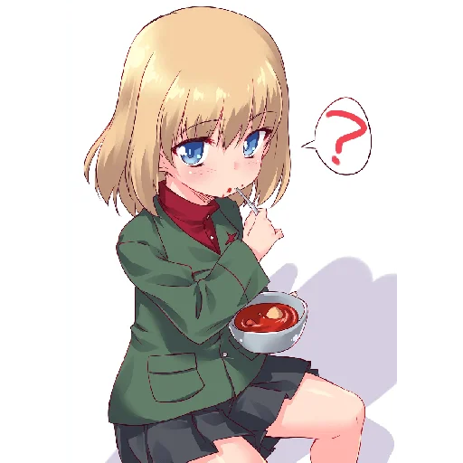 🍜 Стикер «Katyusha ("Girls und Panzer") part 8» для Telegram