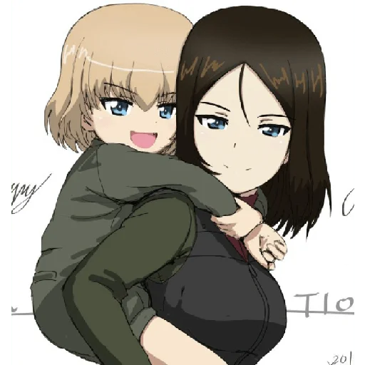 🫂 Стикер «Katyusha ("Girls und Panzer") part 8» для Telegram