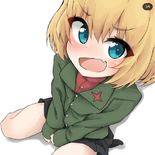 😊 Стикер «Katyusha ("Girls und Panzer") part 8» для Telegram