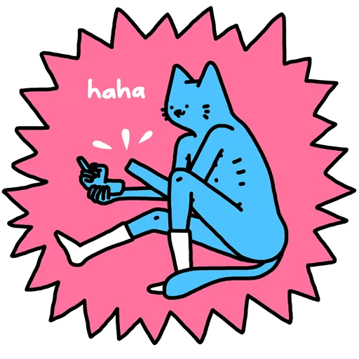 👆 Стикер «Kat» для Telegram