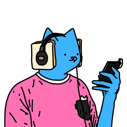 🎧 Стикер «Kat» для Telegram