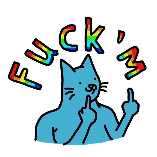 🌈 Стикер «Kat» для Telegram