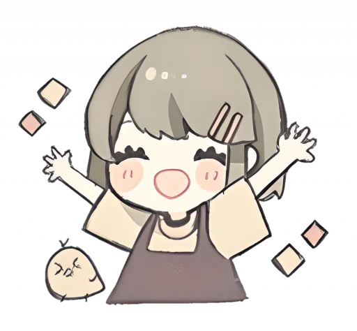 ☺️ Стикер «୨ . kawai->「 」༊» для Telegram