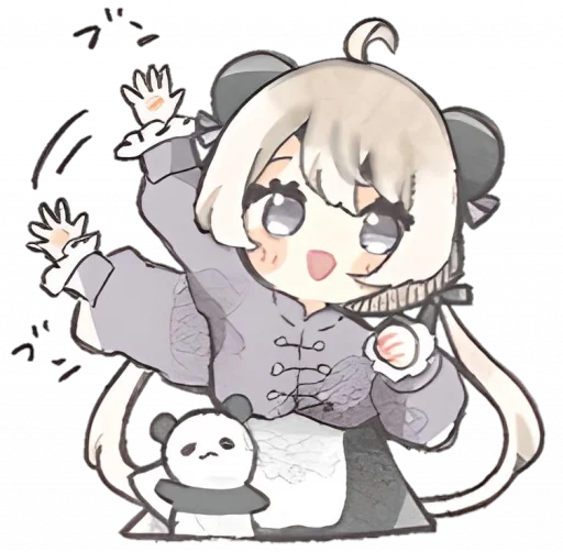 👋 Стикер «୨ . kawai->「 」༊» для Telegram