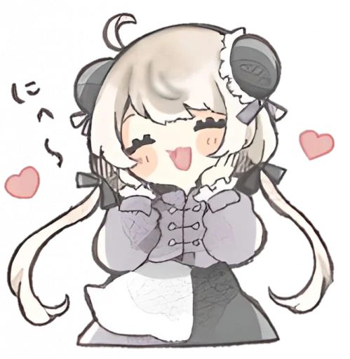 ☺️ Стикер «୨ . kawai->「 」༊» для Telegram