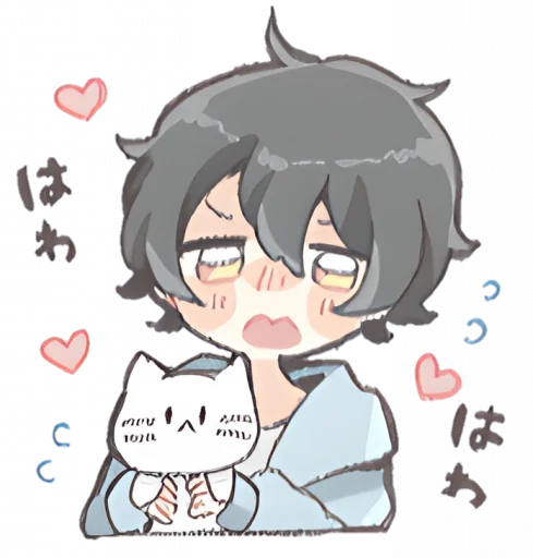 😳 Стикер «୨ . kawai->「 」༊» для Telegram