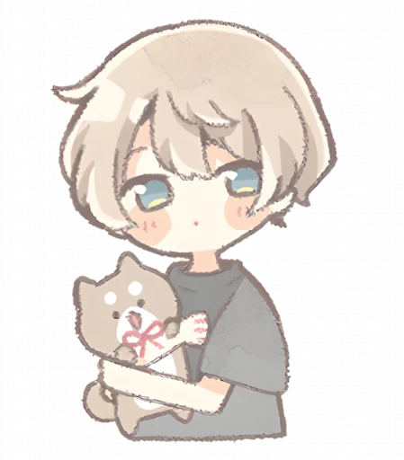 🧸 Стикер «୨ . kawai->「 」༊» для Telegram