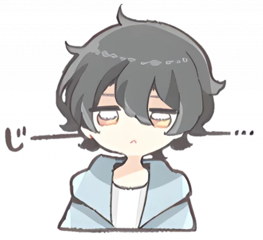 😶 Стикер «୨ . kawai->「 」༊» для Telegram