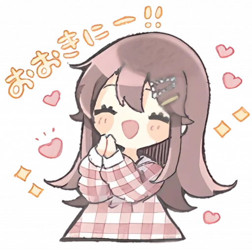 ☺️ Стикер «୨ . kawai->「 」༊» для Telegram