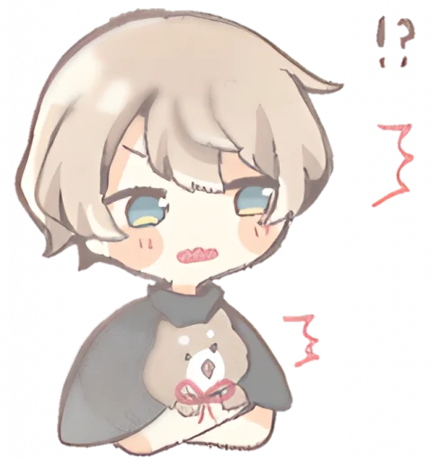 😶 Стикер «୨ . kawai->「 」༊» для Telegram