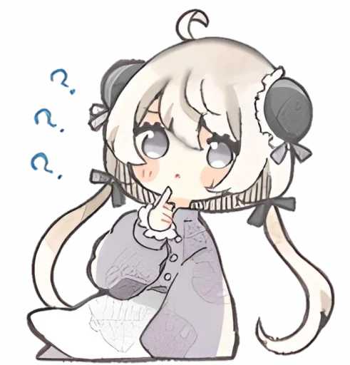 ❓ Стикер «୨ . kawai->「 」༊» для Telegram