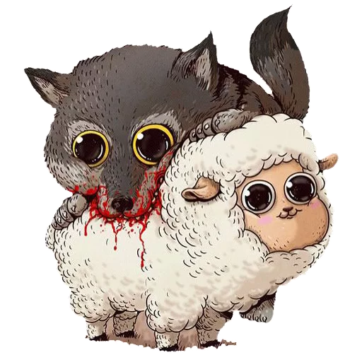 🐺 Стикер «Kawaii Death» для Telegram
