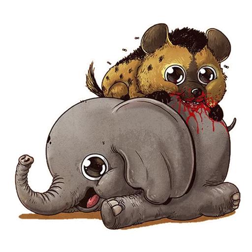 🐘 Стикер «Kawaii Death» для Telegram