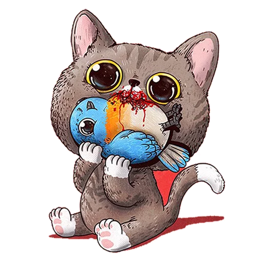 🐱 Стикер «Kawaii Death» для Telegram
