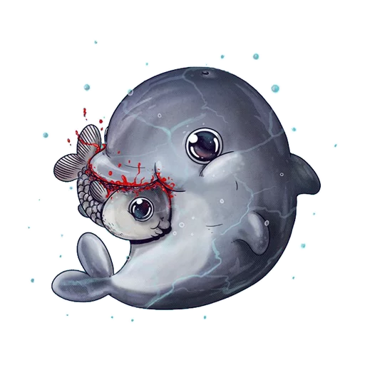🐬 Стикер «Kawaii Death» для Telegram