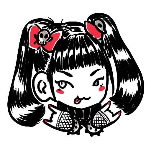 😋 Стикер «kawaiimetal» для Telegram