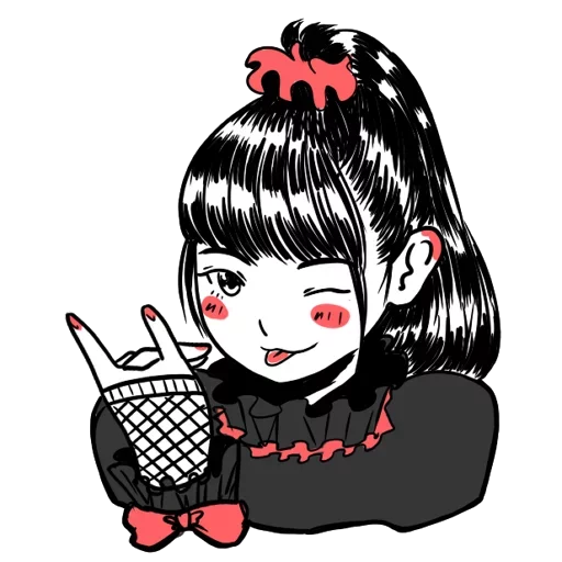 😜 Стикер «kawaiimetal» для Telegram