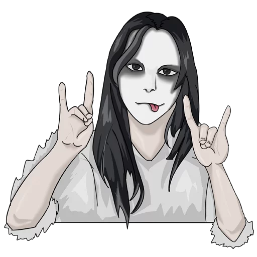 😁 Стикер «kawaiimetal» для Telegram