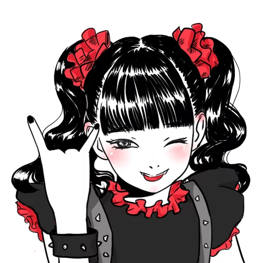 😘 Стикер «kawaiimetal» для Telegram