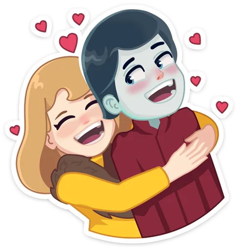 🥰 Стикер «KayAndGerda_AFilinkov» для Telegram