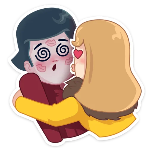 😍 Стикер «KayAndGerda_AFilinkov» для Telegram