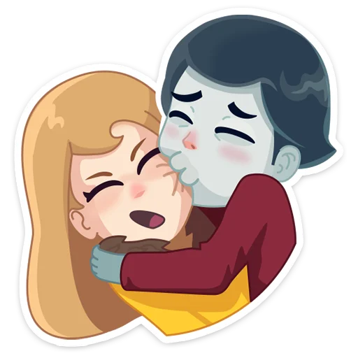 💋 Стикер «KayAndGerda_AFilinkov» для Telegram