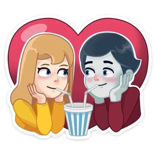 ❤️ Стикер «KayAndGerda_AFilinkov» для Telegram
