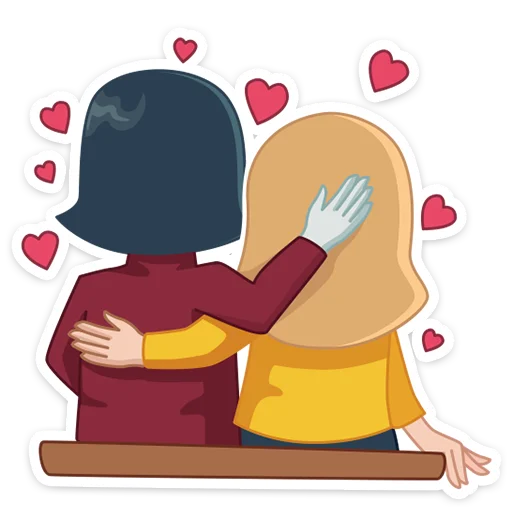 ❤️ Стикер «KayAndGerda_AFilinkov» для Telegram
