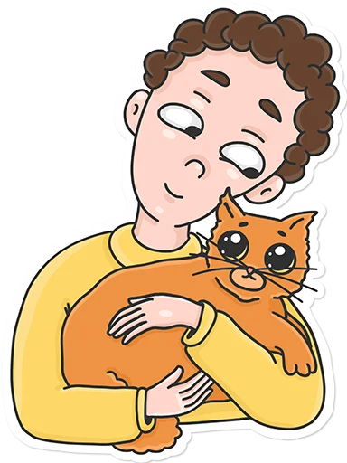 ☺️ Стикер «K&Kat» для Telegram
