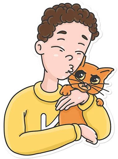 😘 Стикер «K&Kat» для Telegram