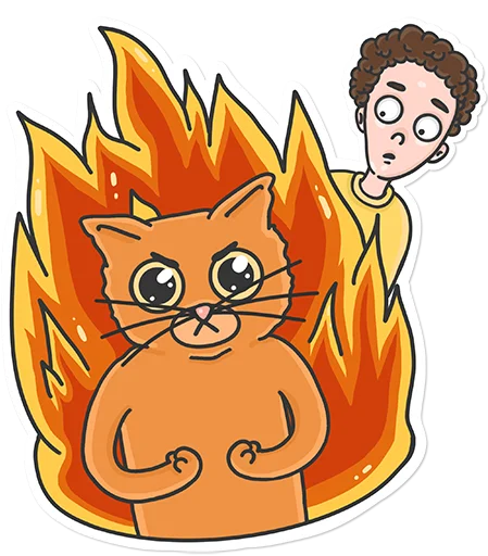 🔥 Стикер «K&Kat» для Telegram