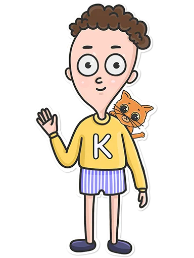 👋 Стикер «K&Kat» для Telegram