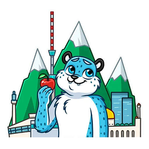 🍏 Стикер «Казахстан» для Telegram