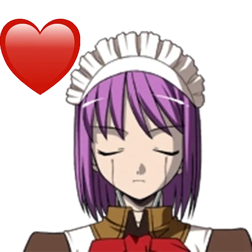 ❤️ Стикер «Tsukihime Melty Blood» для Telegram