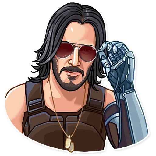 😎 Стикер «Keanu Reeves Art» для Telegram