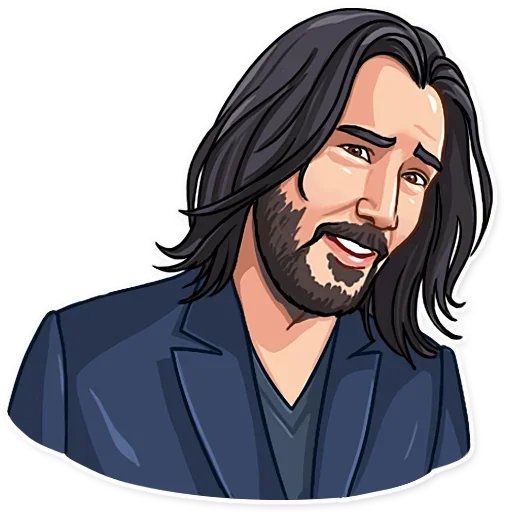 😁 Стикер «Keanu Reeves Art» для Telegram