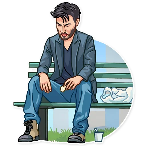 😟 Стикер «Keanu Reeves Art» для Telegram