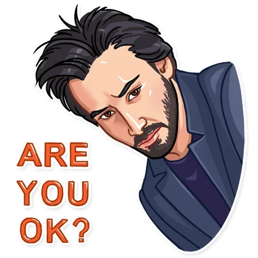 🙂 Стикер «Keanu Reeves Art» для Telegram