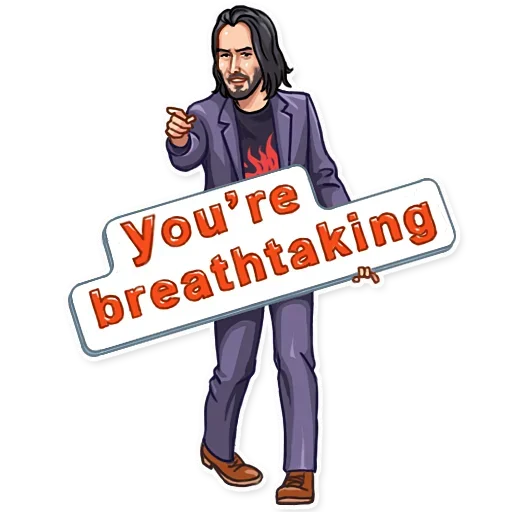 👌 Стикер «Keanu Reeves Art» для Telegram