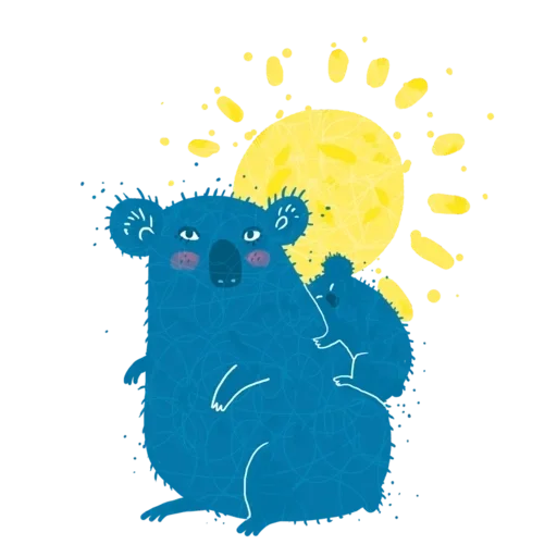 🤩 Стикер «Keep calm like Koala» для Telegram
