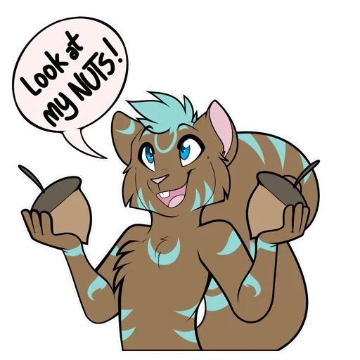 🐿 Стикер «Keero and Friends!» для Telegram