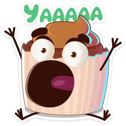 😲 Стикер «Кексик» для Telegram
