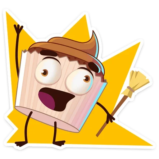 🥳 Стикер «Кексик» для Telegram