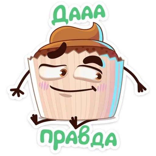 ☺ Стикер «Кексик» для Telegram